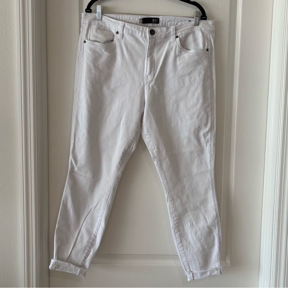 KUT from the Kloth White Denim Jeans Size 16